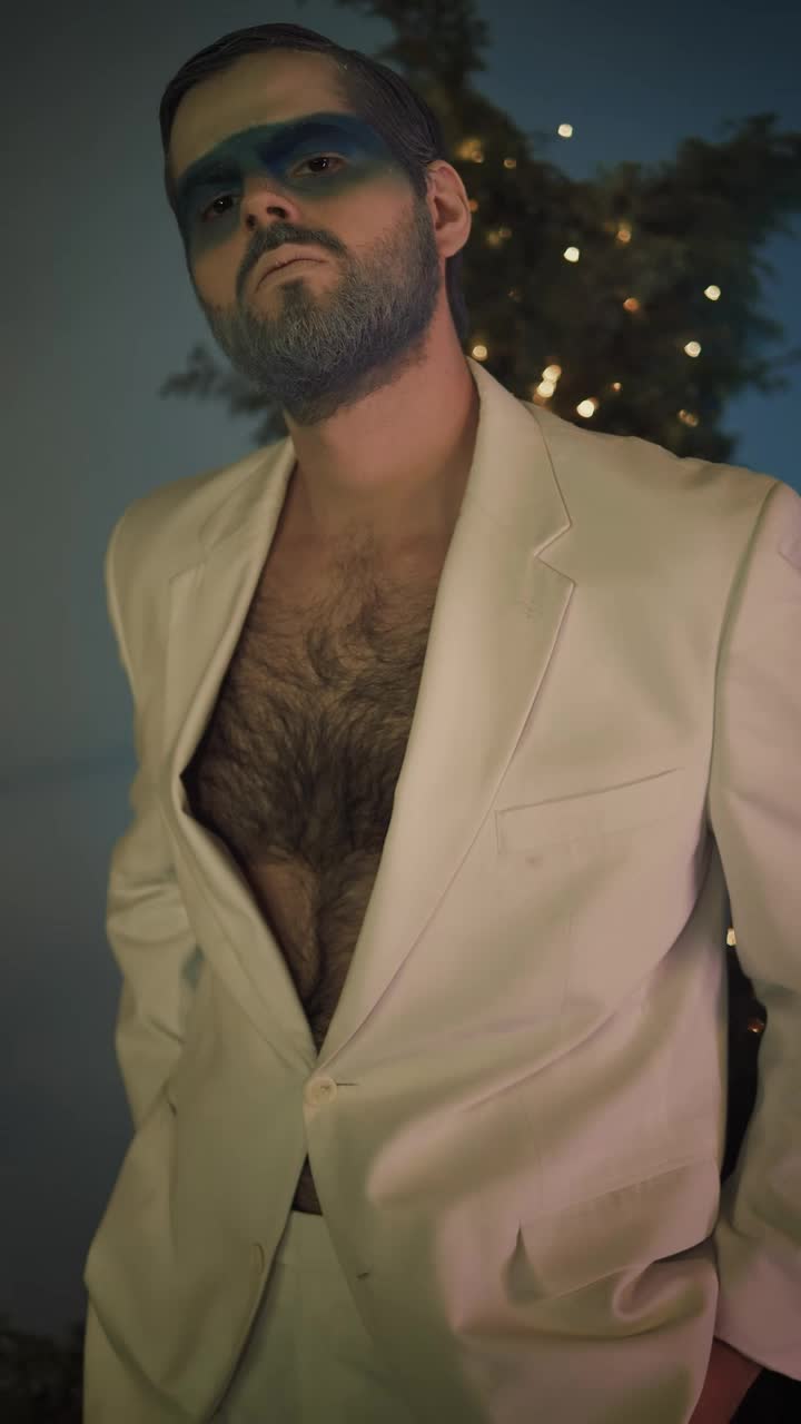 Video Stock Portrait Model With Winter Makeup Live Wallpaper Free