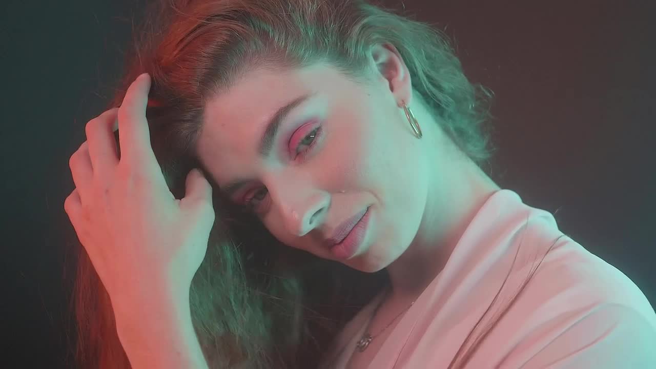 Video Stock Portrait Of A Captivating Young Woman Live Wallpaper Free