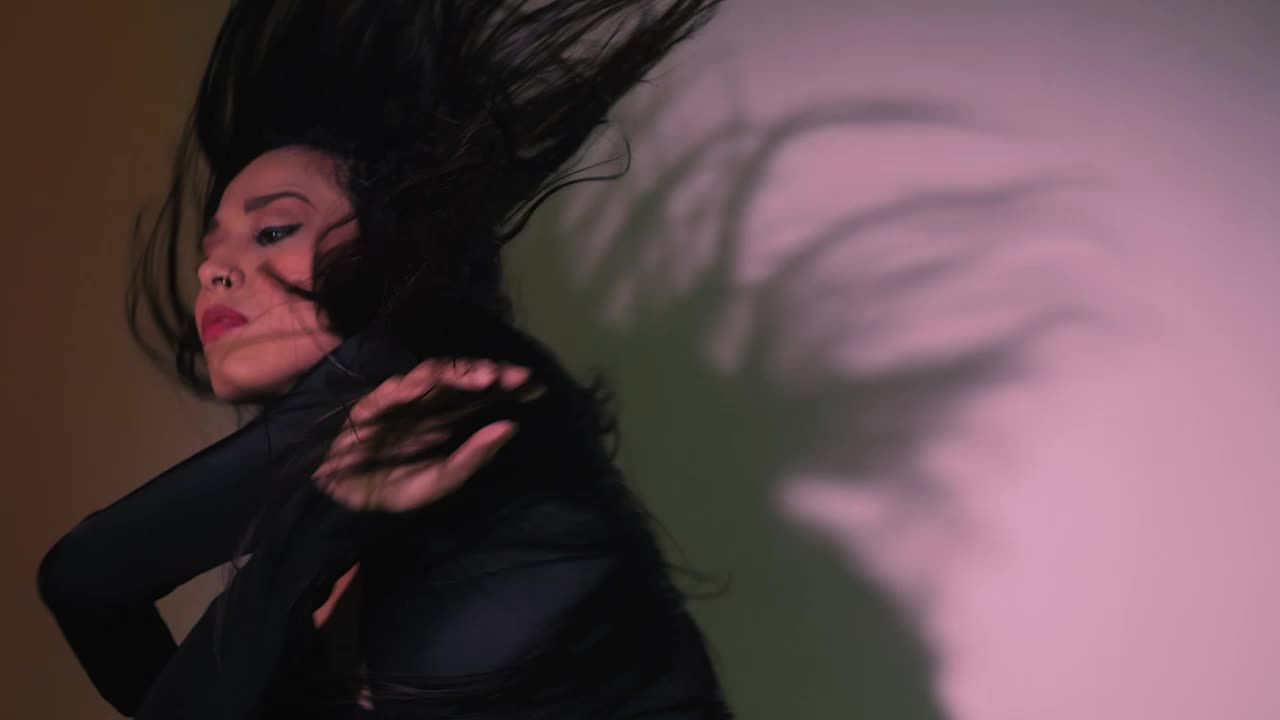 Video Stock Portrait Of A Girl Dancing Cheerfully Live Wallpaper Free