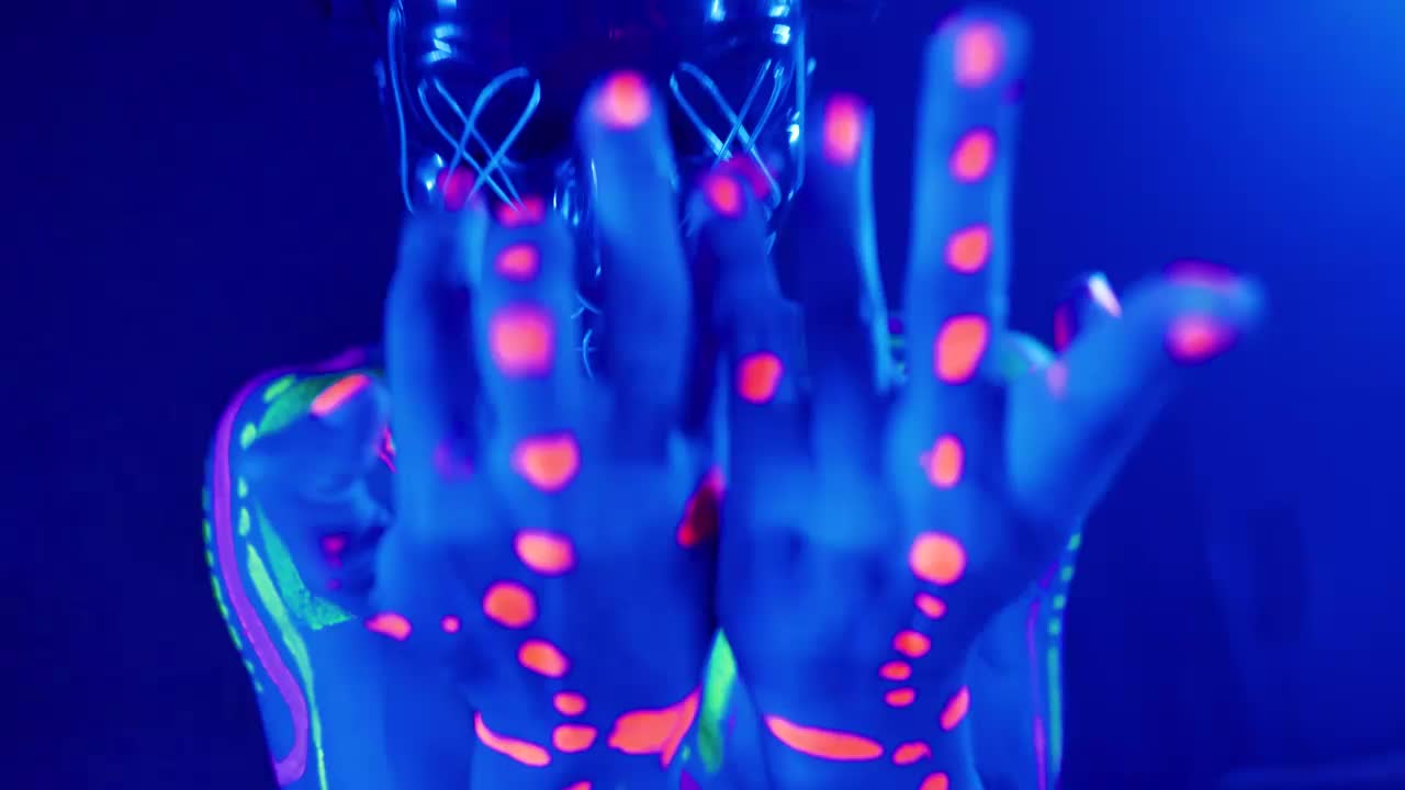 Video Stock Portrait Of A Man With Mask Dancing Live Wallpaper Free