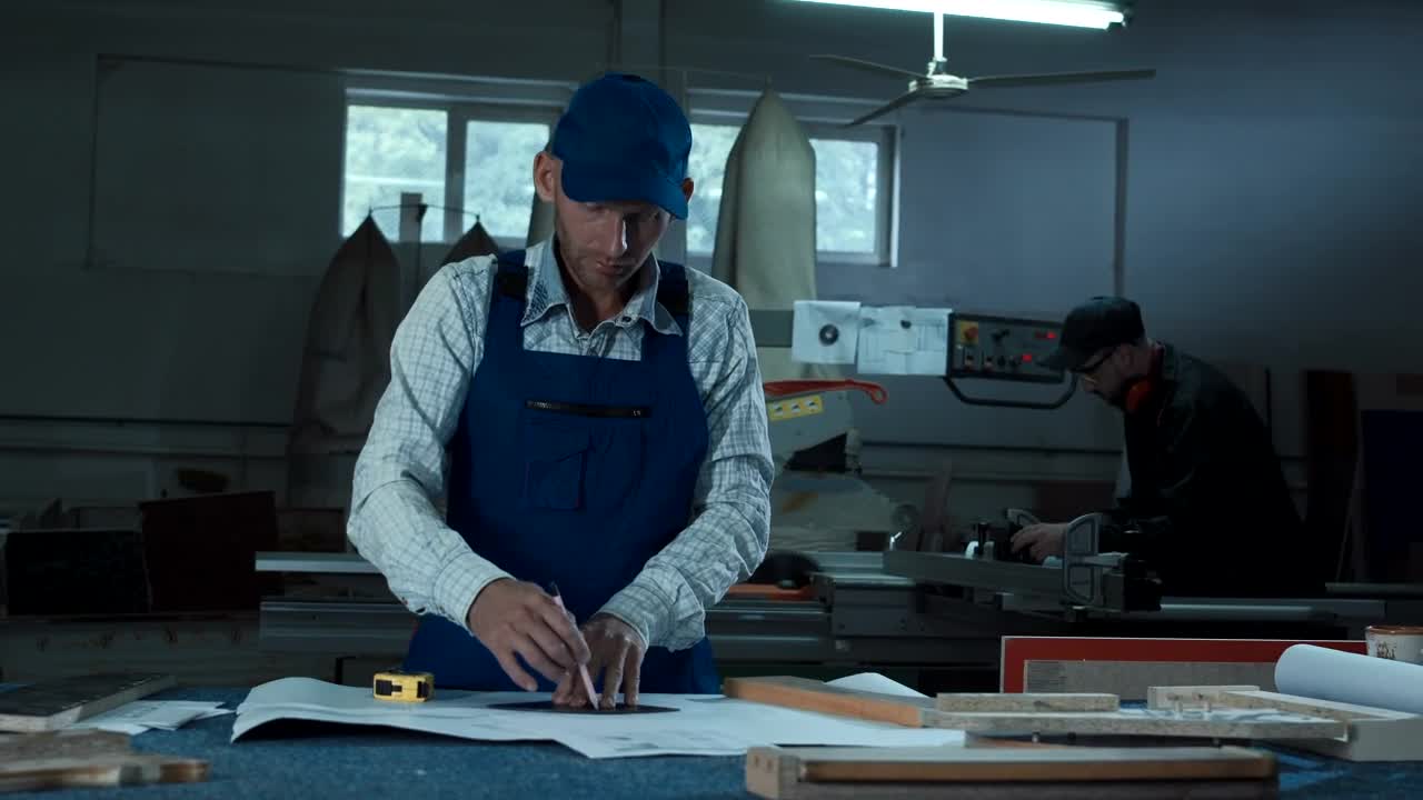 Video Stock Portrait Of A Man Working On The Table Live Wallpaper Free