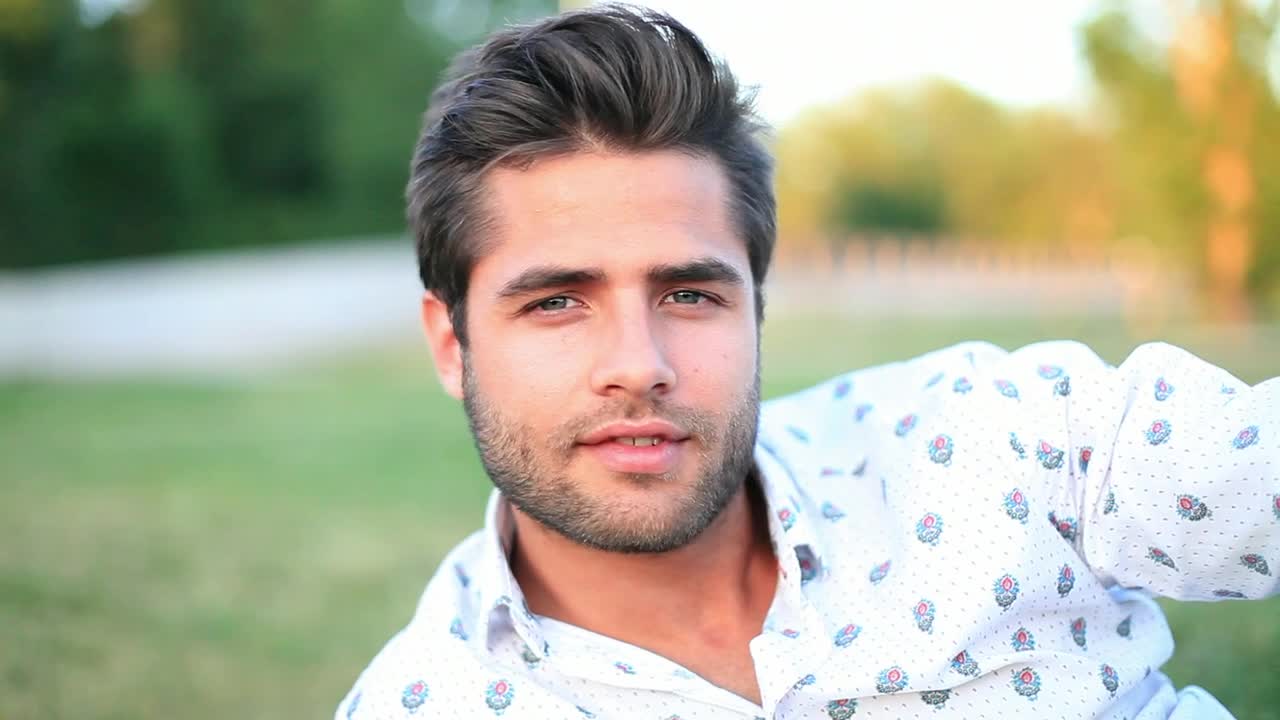 Video Stock Portrait Of A Smiling And Happy Man Live Wallpaper Free