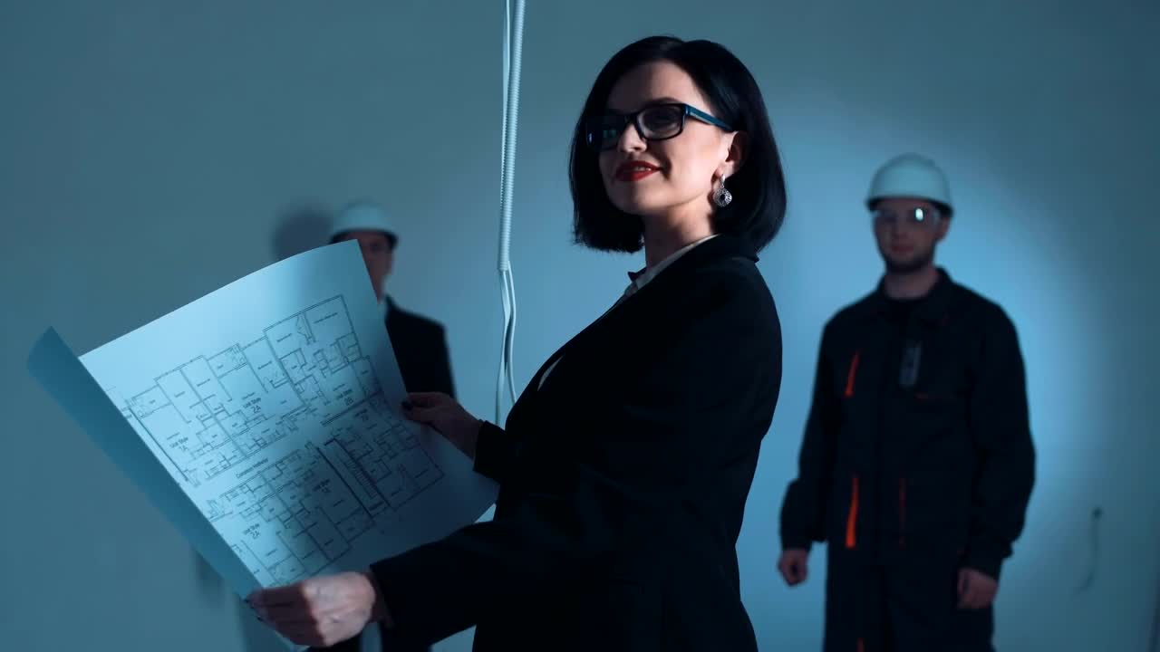 Video Stock Portrait Of A Woman Architect Live Wallpaper Free