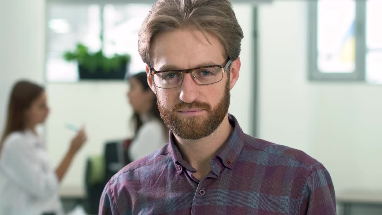 Video Stock Portrait Of A Young Man Looking At The Camera Live Wallpaper Free