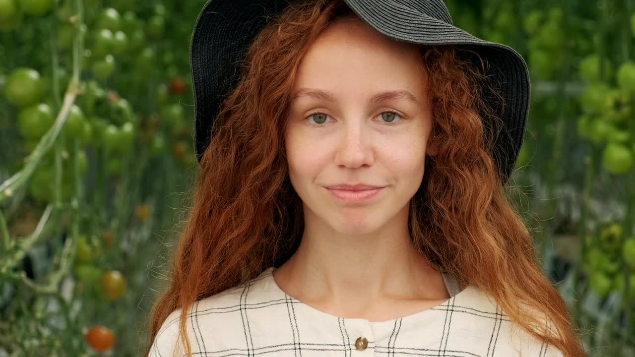 Video Stock Portrait Of An Agronomist At A Greenhouse Live Wallpaper Free