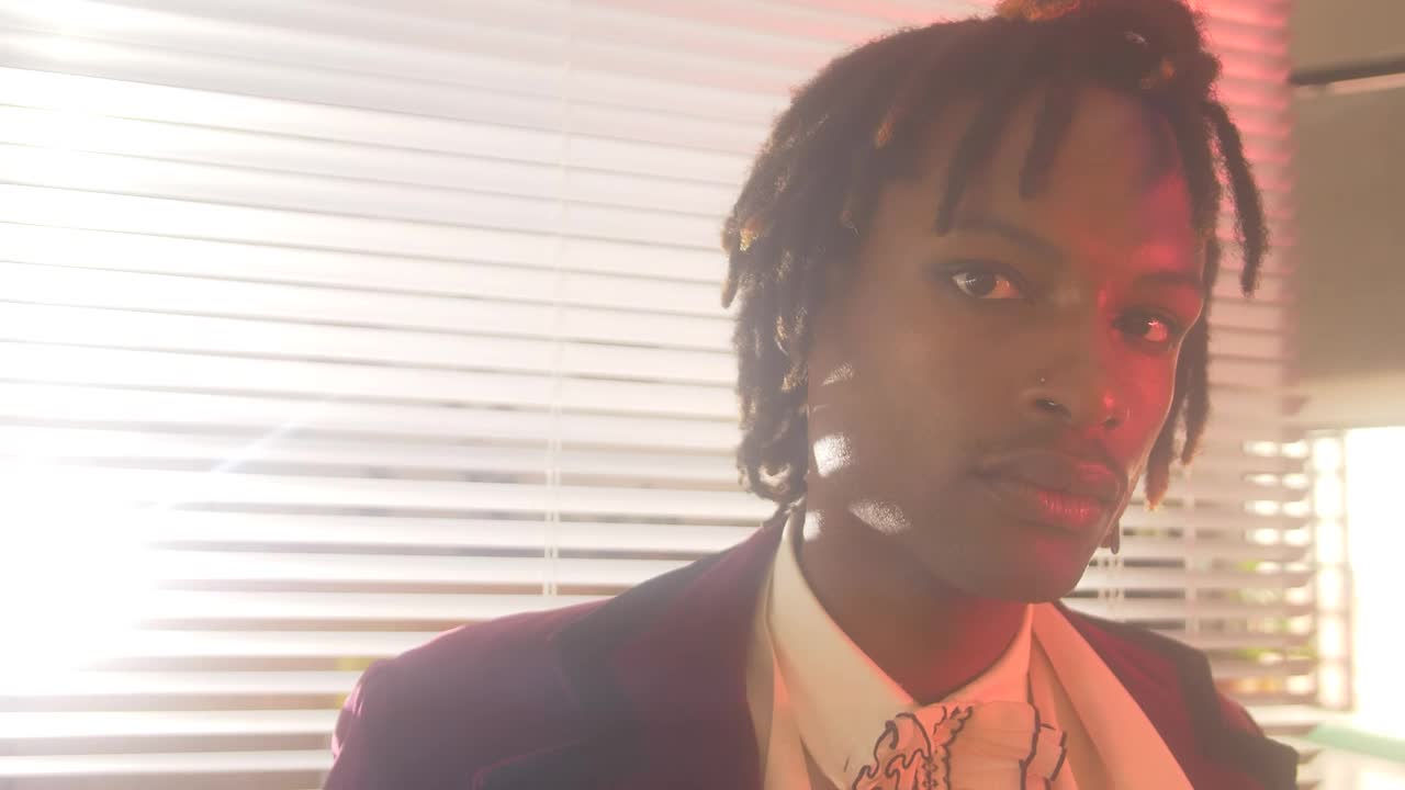 Video Stock Portrait Of An Lgbtq Man Looking Captivating At The Camera Live Wallpaper Free