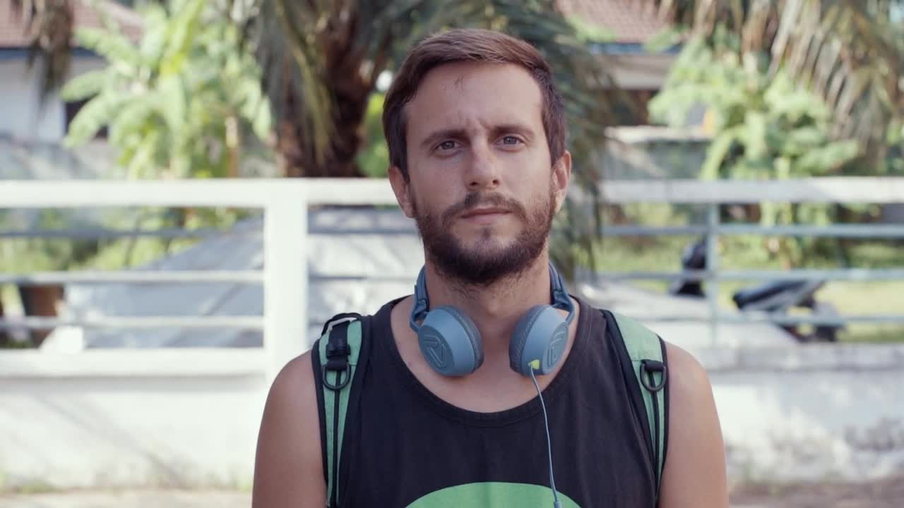 Video Stock Portrait Of An Urban Man Smiling Live Wallpaper Free