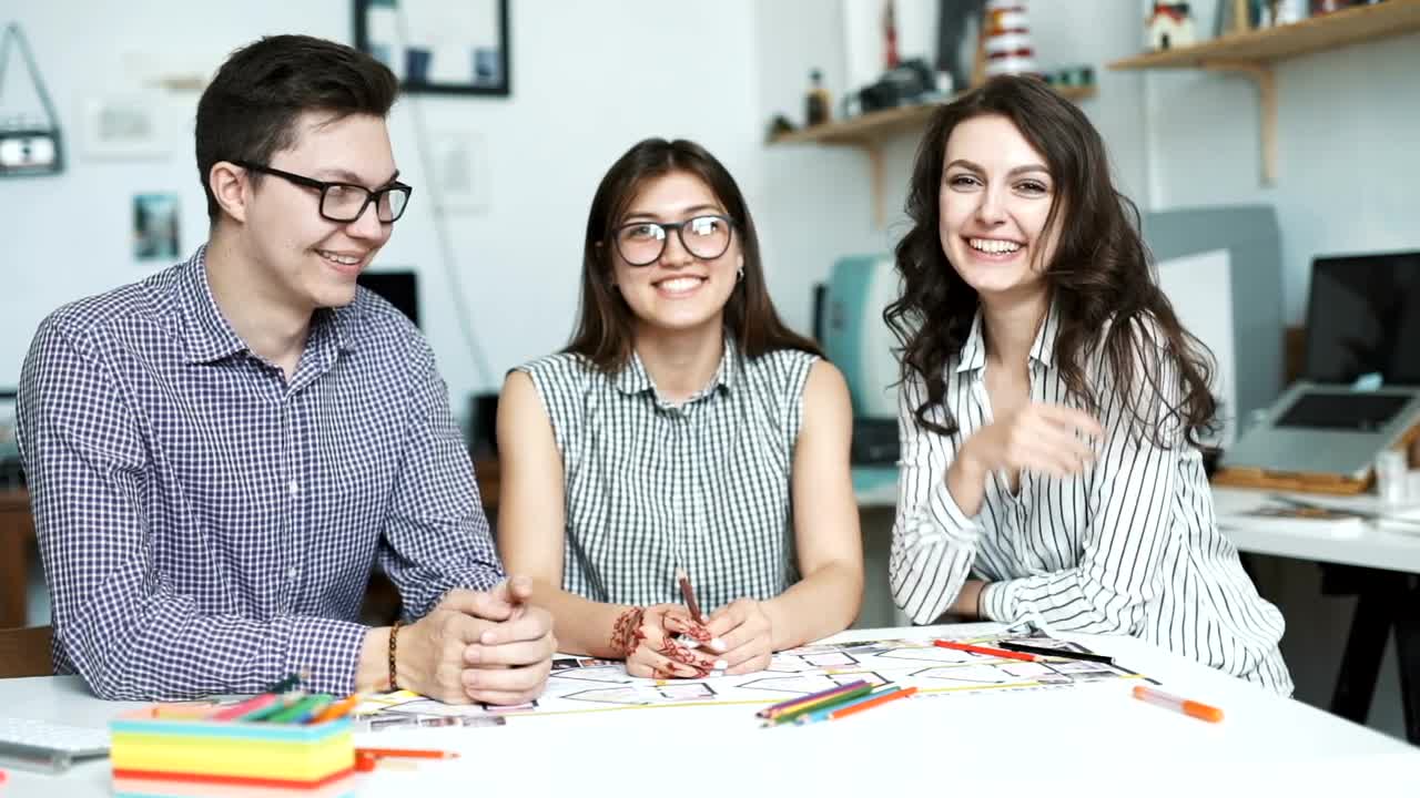 Video Stock Portrait Of Architects At Their Office Live Wallpaper Free