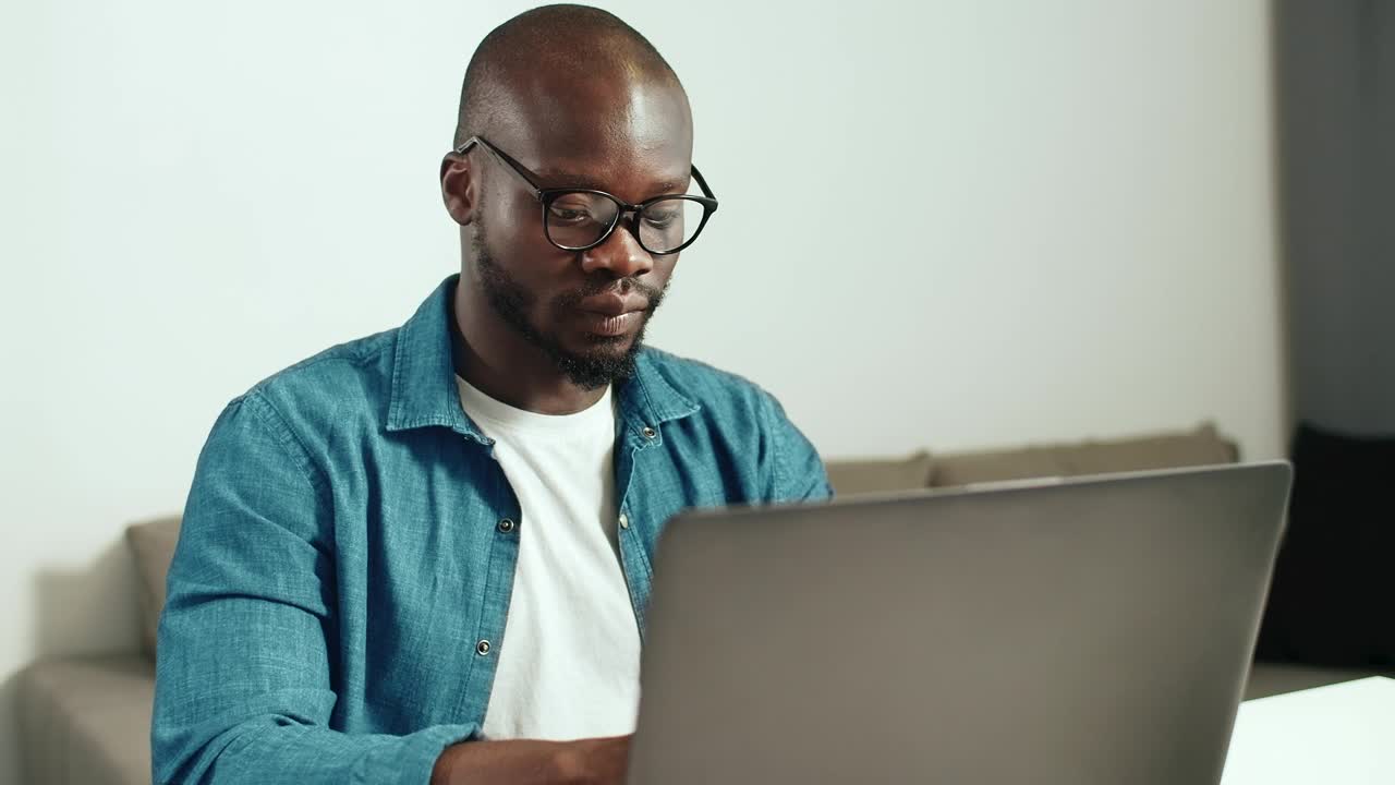 Video Stock Portrait Of Man Working From Home Live Wallpaper Free