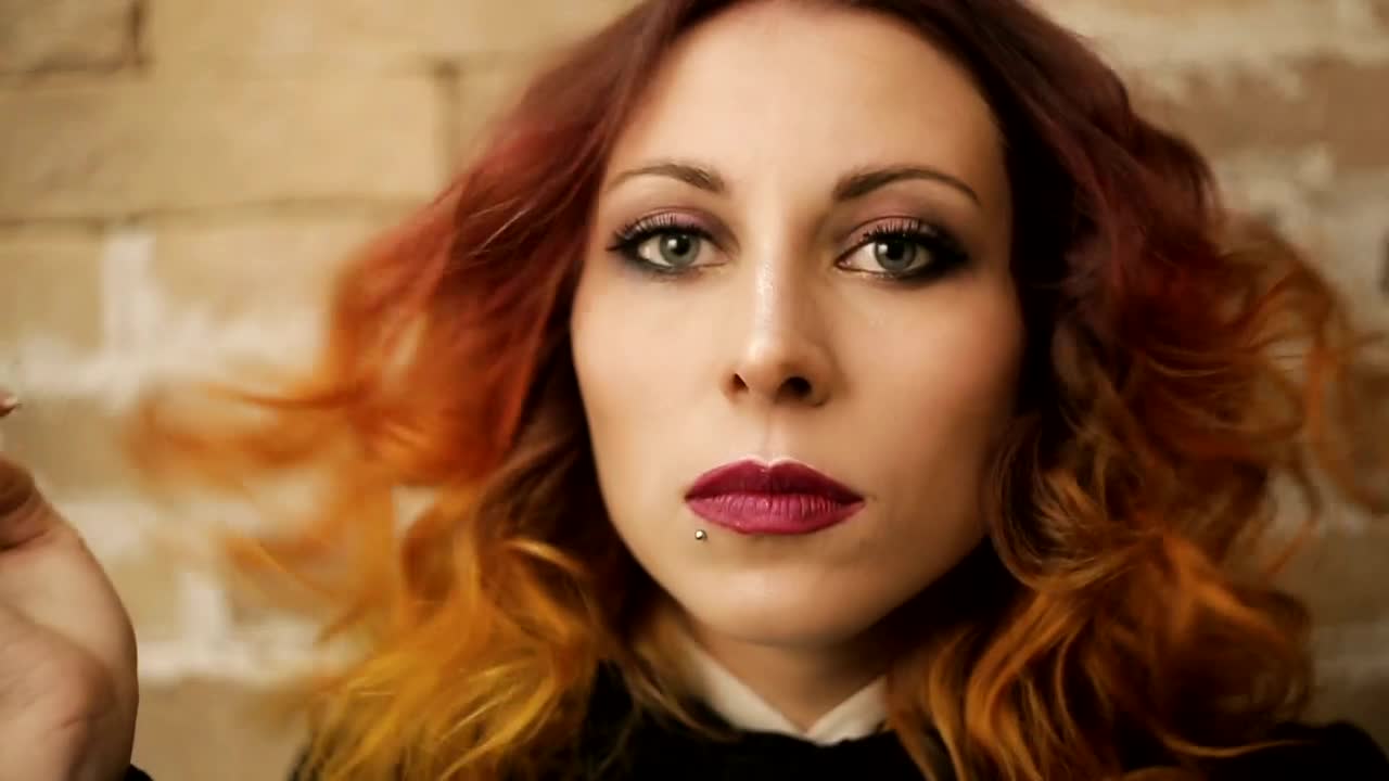 Video Stock Portrait Of Serious Redhead Woman Live Wallpaper Free