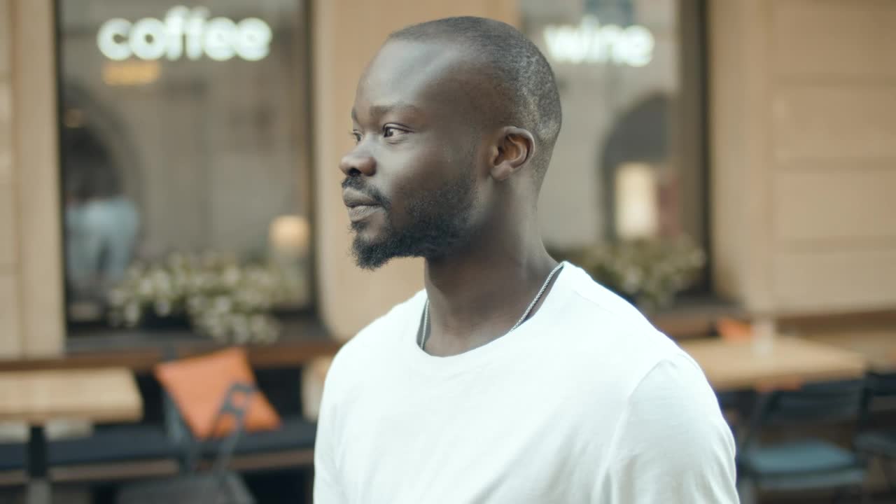 Video Stock Portrait Of Very Happy Man Live Wallpaper Free