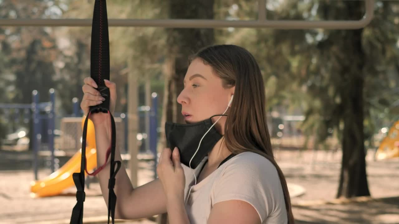 Video Stock Portrait Of Young Woman Tired After Exercise Live Wallpaper Free