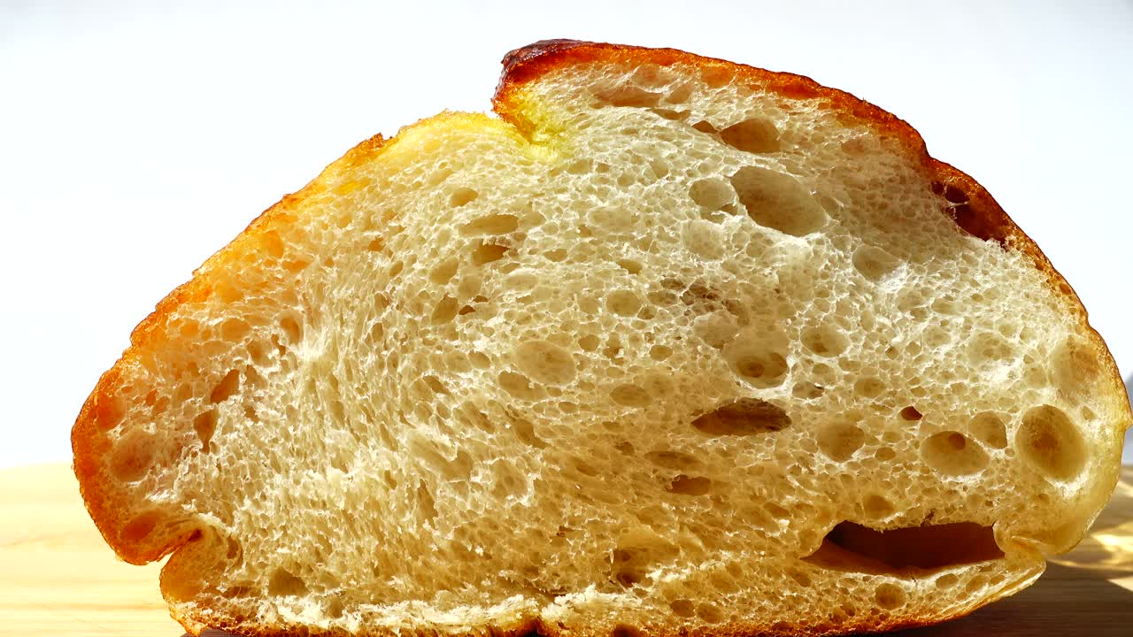Video Stock Pouring Oil On A Fresh Slice Of Bread Live Wallpaper Free