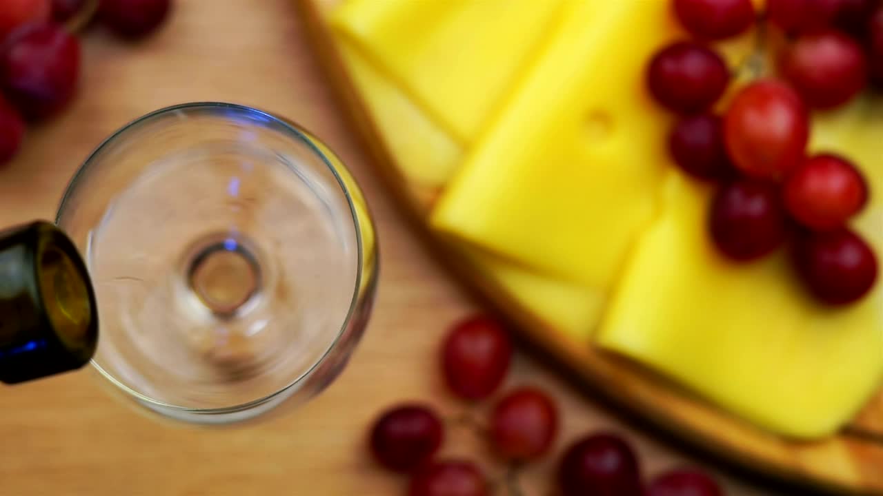 Video Stock Pouring Red Wine And Cheese Snacks On The Table Live Wallpaper Free
