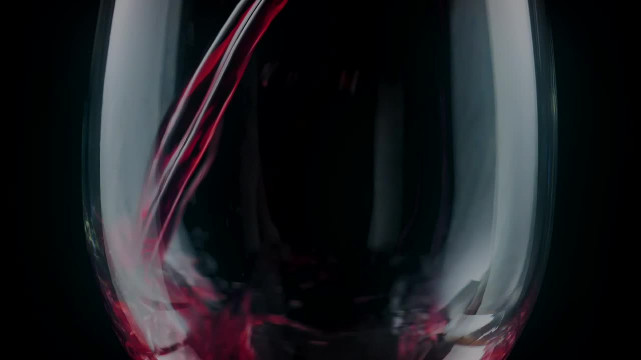 Video Stock Pouring Red Wine In A Glass Seen On A Black Live Wallpaper Free