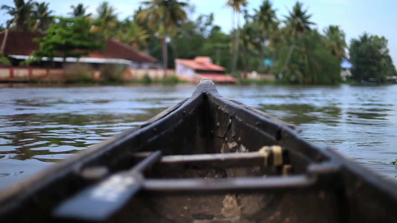 Video Stock Pov Of A Canoe Crossing A River Live Wallpaper Free