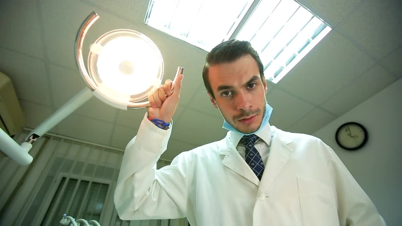 Video Stock Pov Of A Patient Looking At A Dentist Live Wallpaper Free