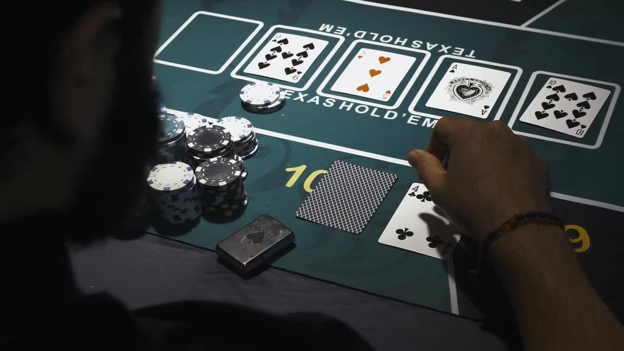 Video Stock Pov Of A Poker Player Looking At His Card Live Wallpaper Free