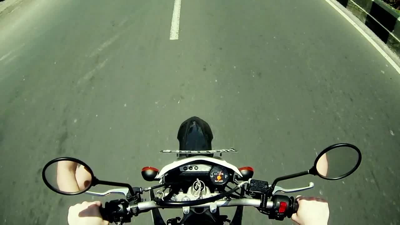 Video Stock Pov Of Motorcycle Chopper Driving On Road Live Wallpaper Free