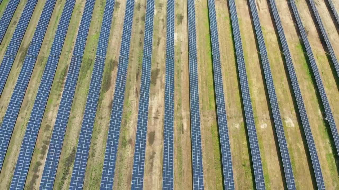 Video Stock Power Generation Field With Solar Panels Live Wallpaper Free