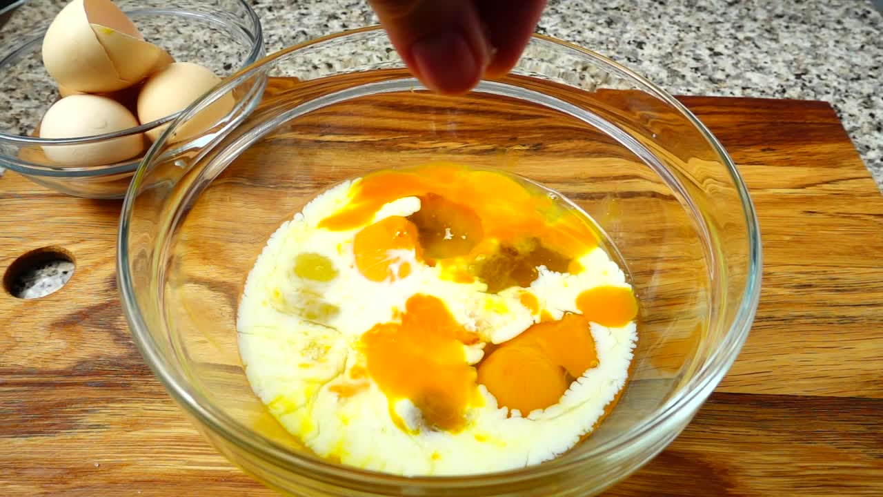 Video Stock Preparing Breakfast With Eggs And Milk Live Wallpaper Free