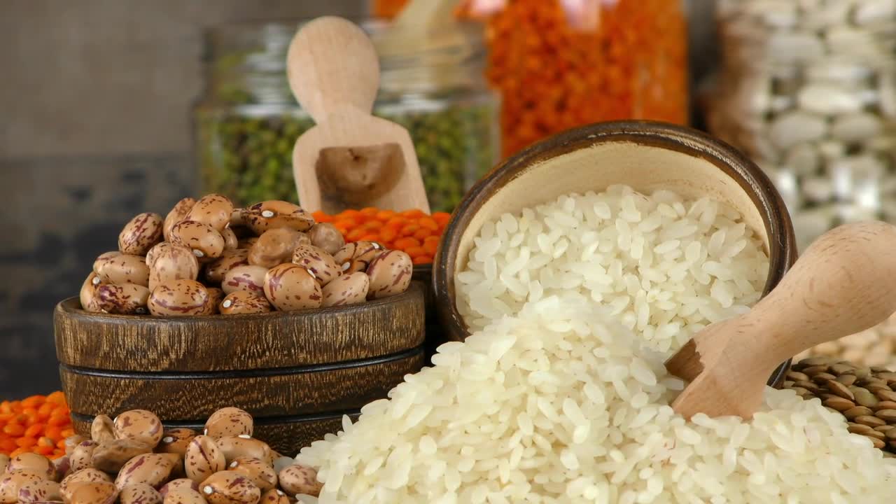 Video Stock Presentation Of Rice Beans And Other Legumes Live Wallpaper Free