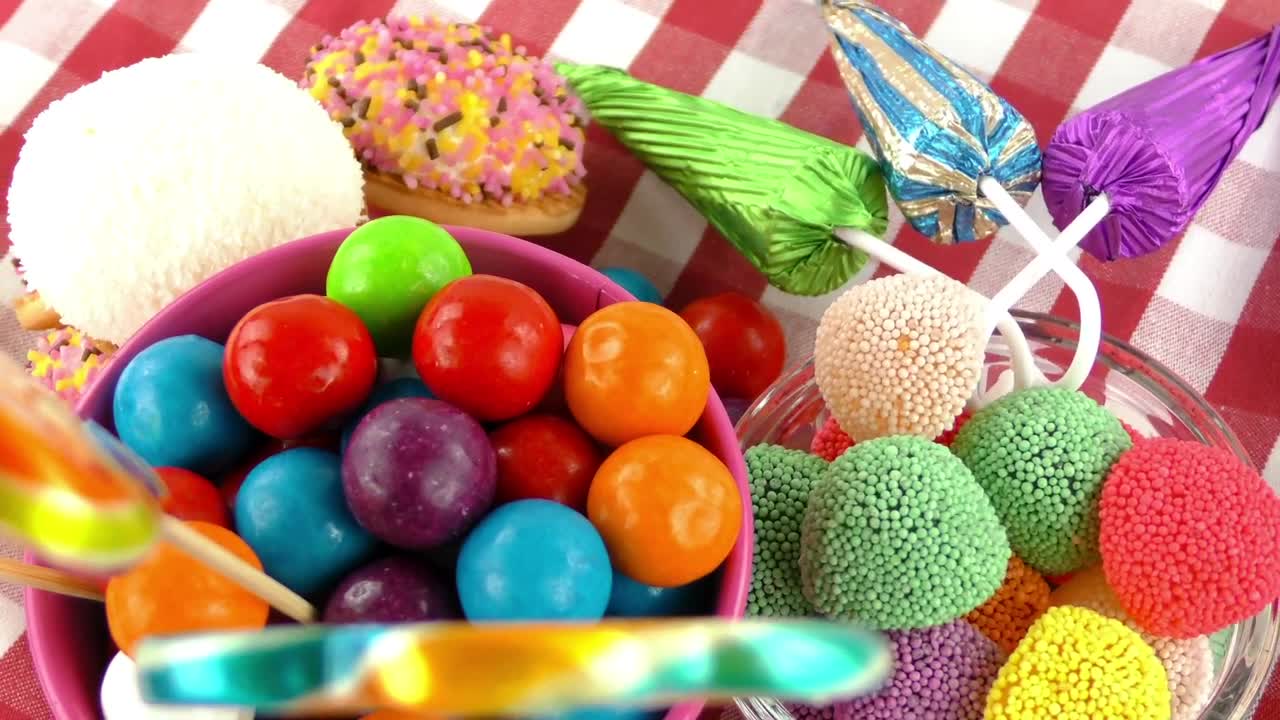Video Stock Presentation Of Sweets And Chewing Gums Live Wallpaper Free