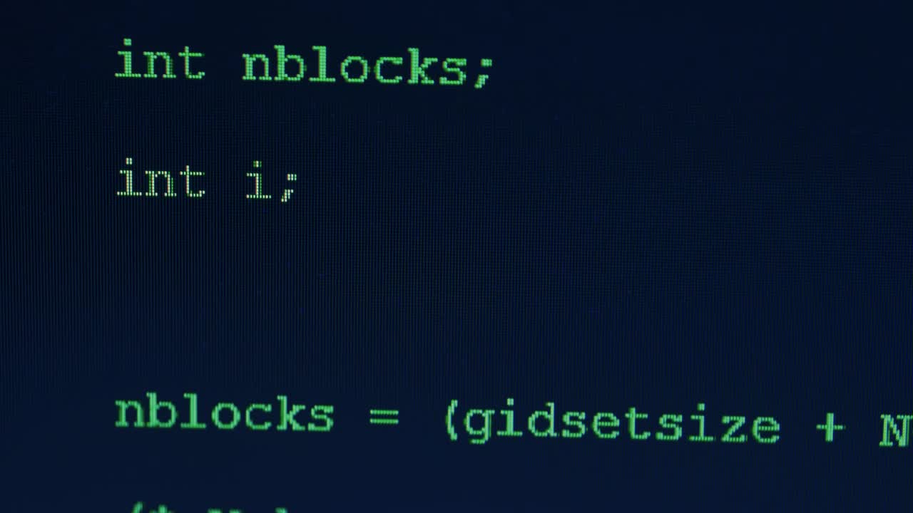 Video Stock Programming Codes Close Up On A Screen Live Wallpaper Free