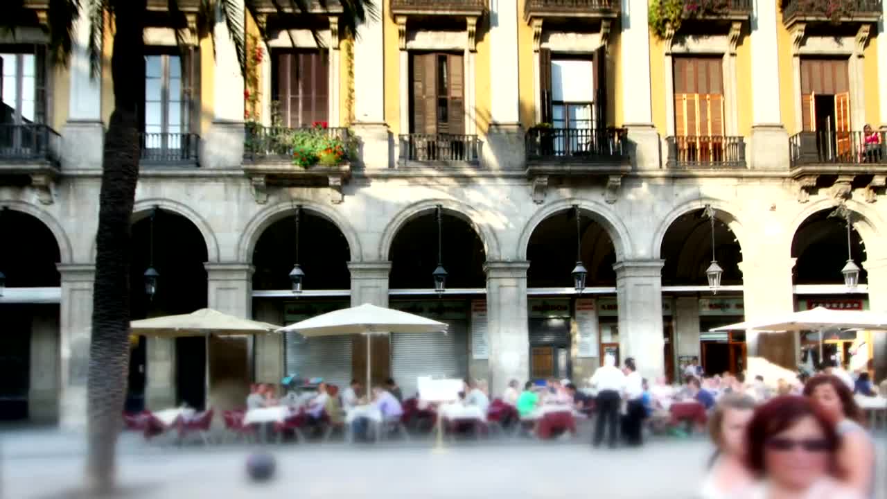 Video Stock Public Plaza Surrounded By European Style Buildings Live Wallpaper Free