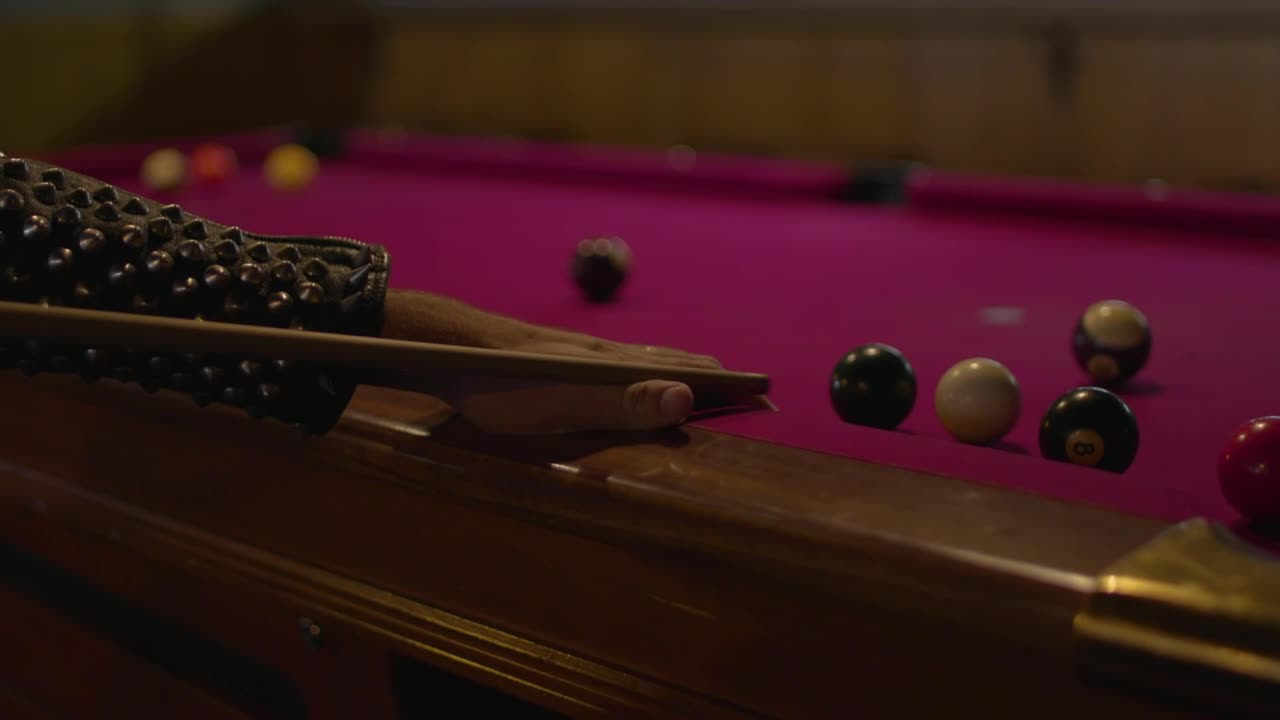 Video Stock Punk Person Playing Pool Live Wallpaper Free