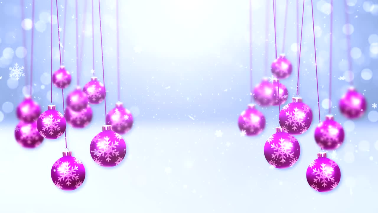 Video Stock Purple Spheres In The Snow Live Wallpaper Free