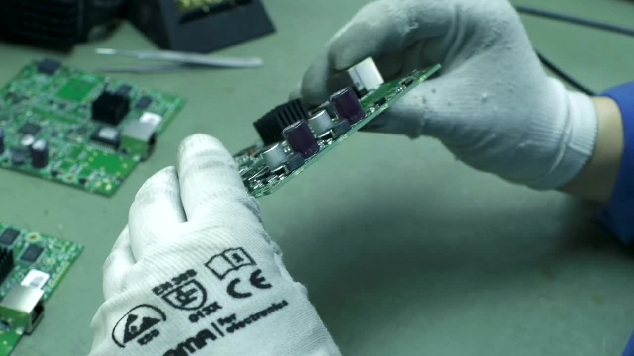 Video Stock Quality Check Of A Circuit Board Live Wallpaper Free