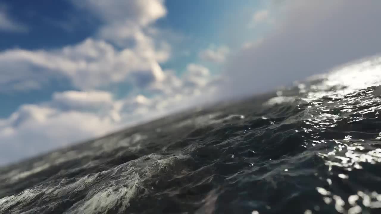 Video Stock Quick Trip Over The Sea Generated By Cgi Live Wallpaper Free