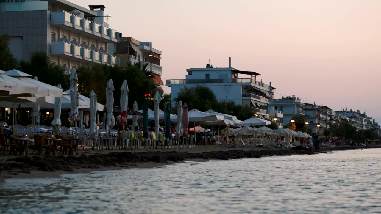 Video Stock Quiet Town Beach In The Evening Live Wallpaper Free