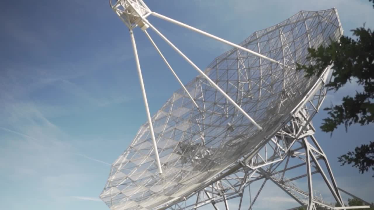 Video Stock Radio Telescope With A Large Antenna  LargeLive Wallpaper Free