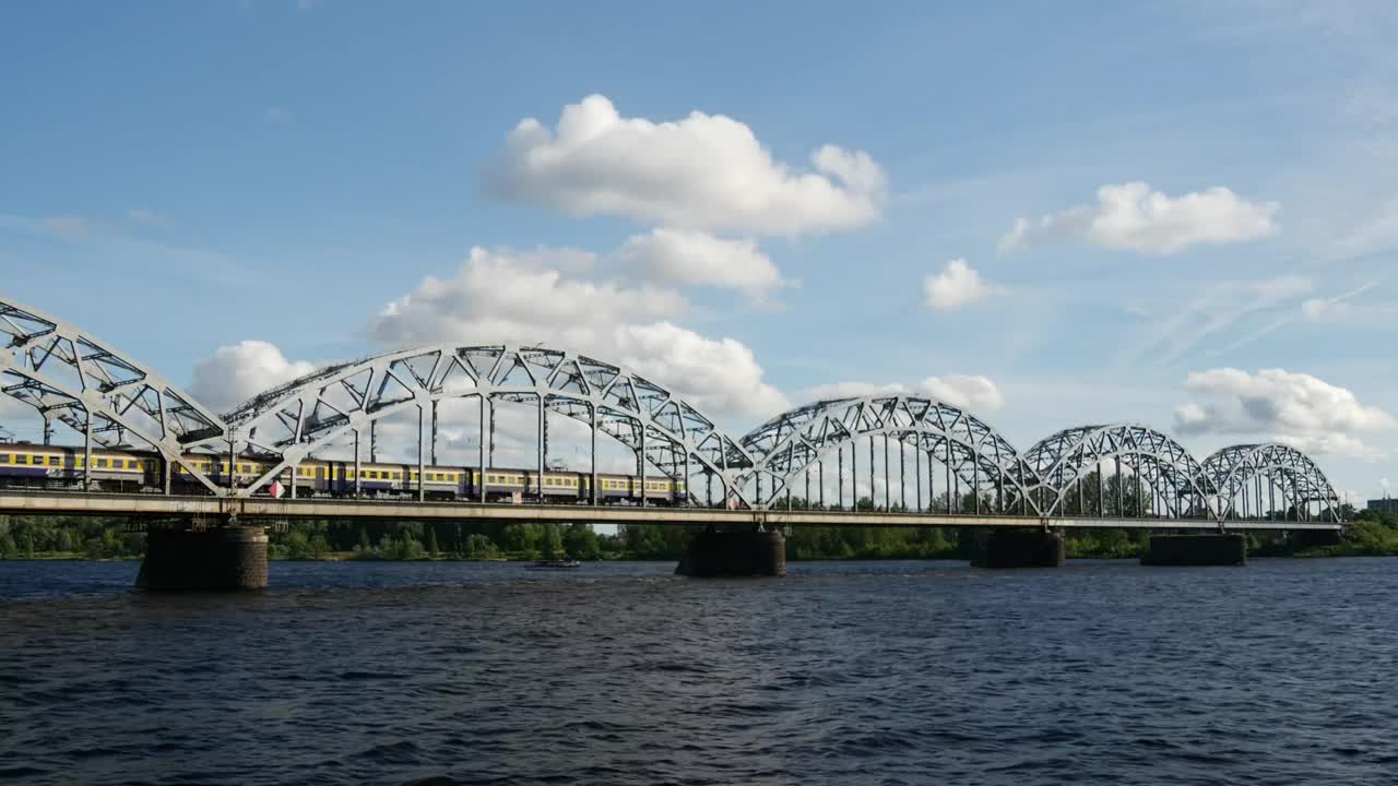 Video Stock Rail Way And A Moving Train Live Wallpaper Free