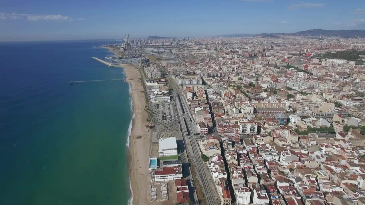 Video Stock Railway Along The Beach Live Wallpaper Free