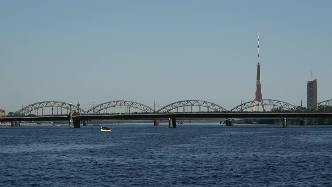 Video Stock Railway Bridge And Radio Tower Landscape Live Wallpaper Free