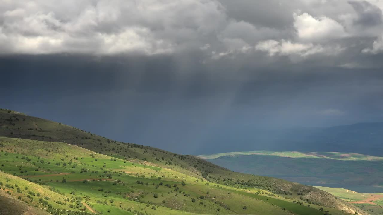 Video Stock Rain Cloud Moving Over The Mountain Live Wallpaper Free