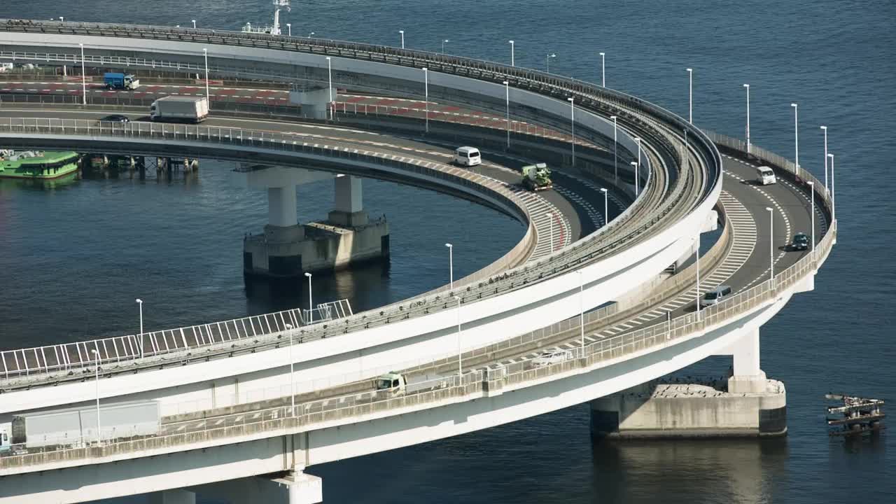 Video Stock Rainbow Bridge In Japan Over The Sea Live Wallpaper Free