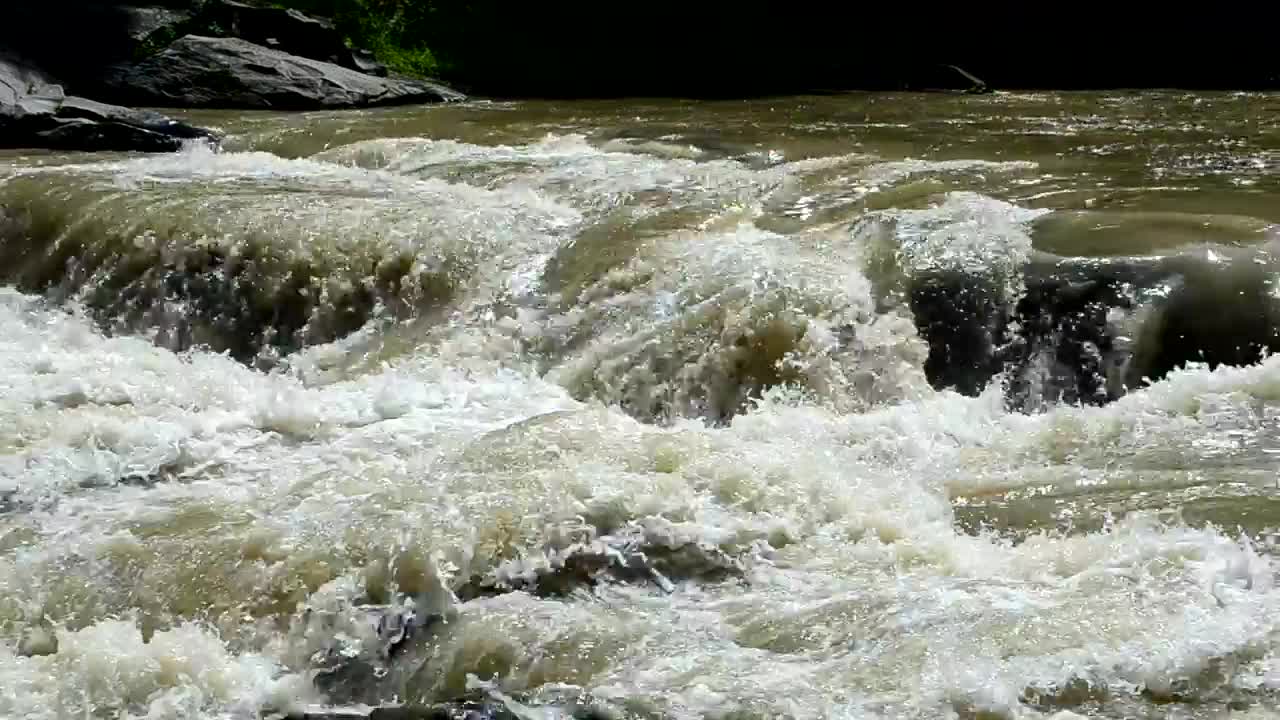 Video Stock Rainfall Creating A River Surge Live Wallpaper Free