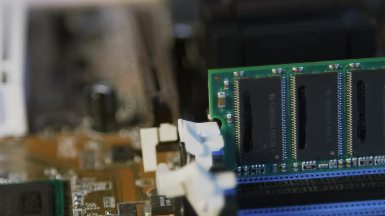 Video Stock Ram In A Computer Motherboard Live Wallpaper Free