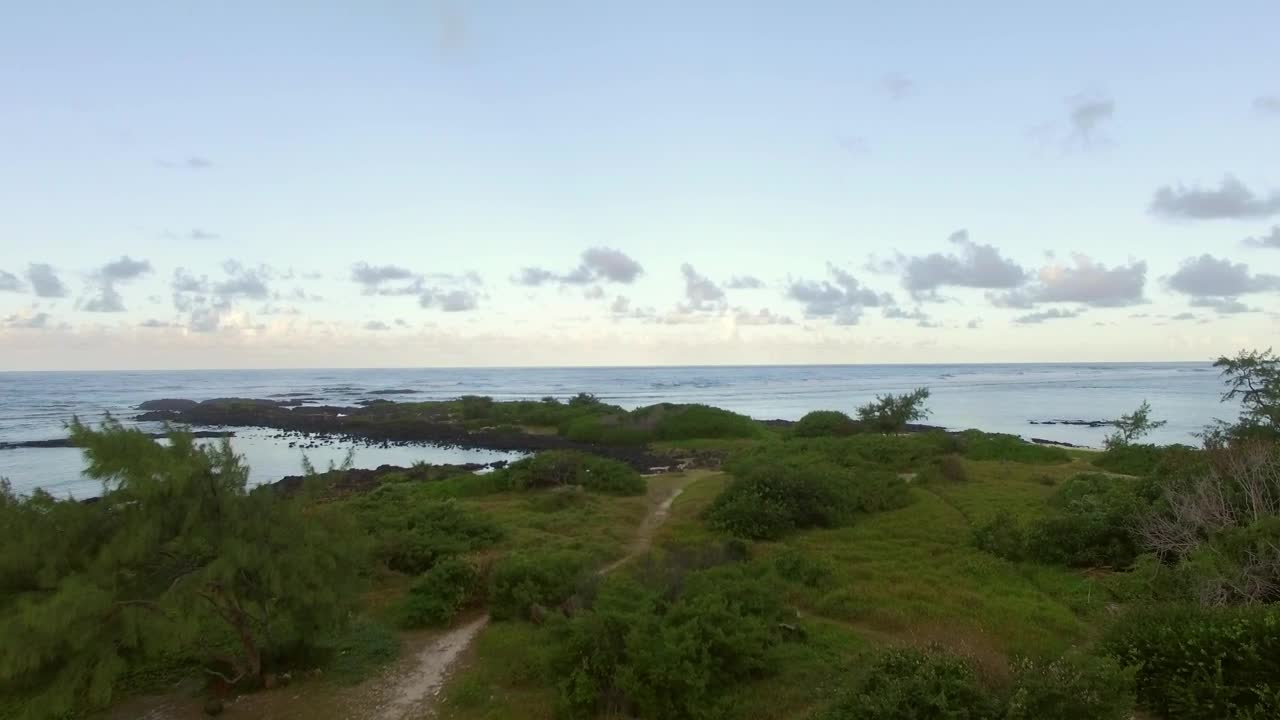 Video Stock Reaching The Edge Of Mauritius Island Live Wallpaper Free