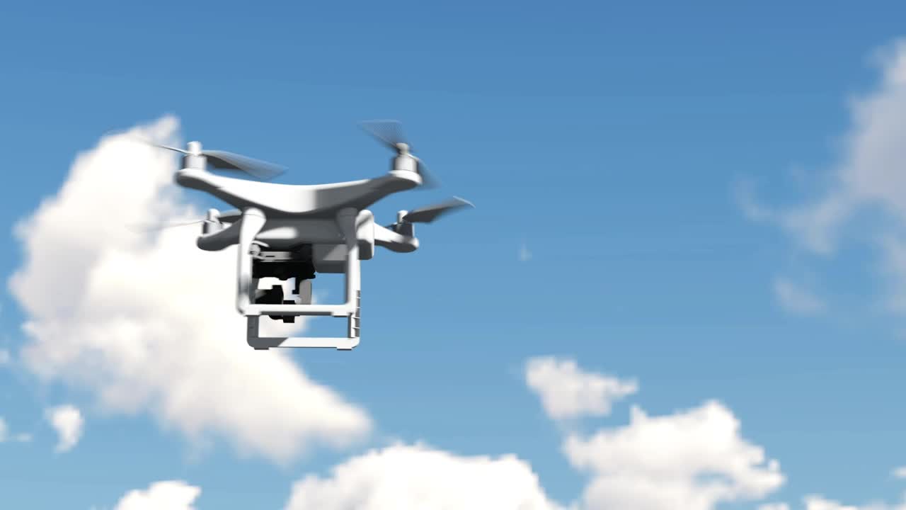 Video Stock Recording Drone Flying In A Sunny Day Live Wallpaper Free