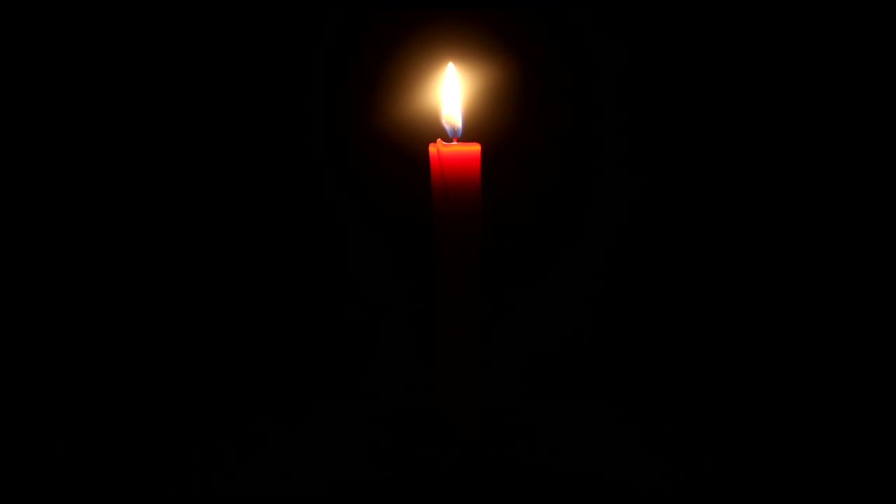 Video Stock Red Candle Burning In A Dark Room Live Wallpaper Free