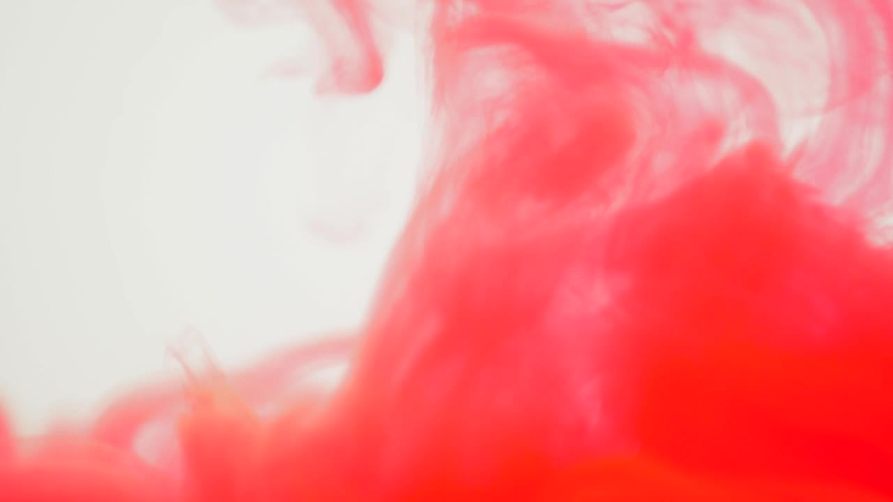 Video Stock Red Color Mixed In Water With A White Background Live Wallpaper Free