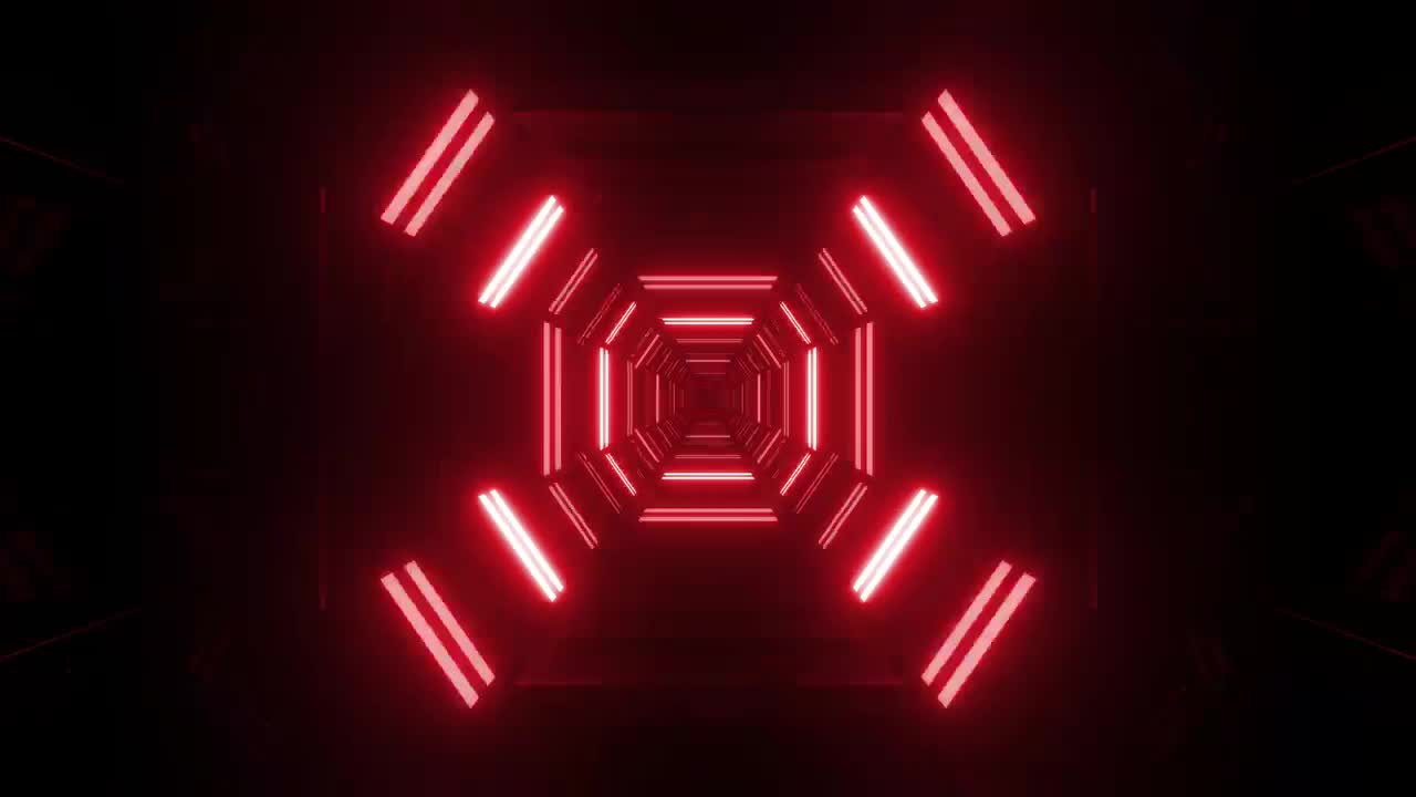 Video Stock Red Neon Futuristic Tunnel Live Wallpaper Free