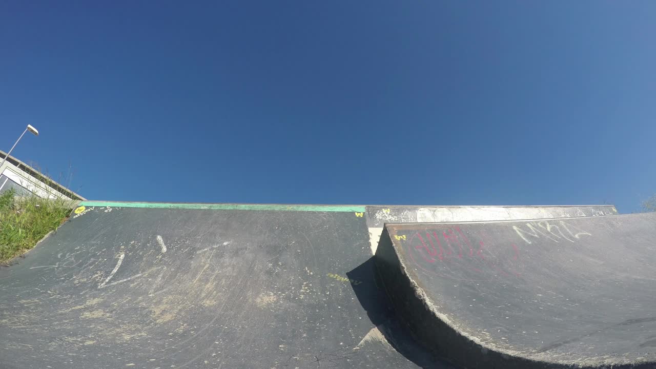 Free Stock Video Skateboarder Practicing A  Trick Live Wallpaper