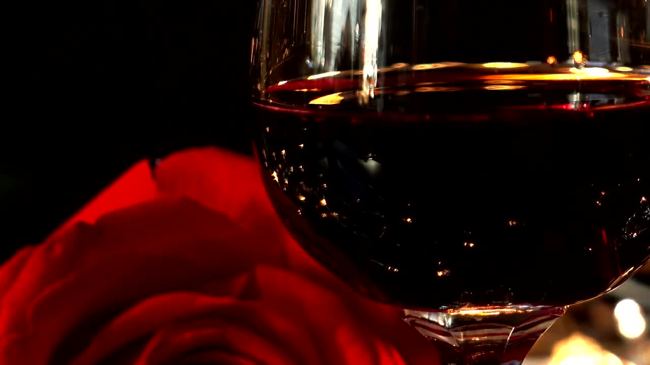 Free Stock Video Red Wine Next To Candles Live Wallpaper