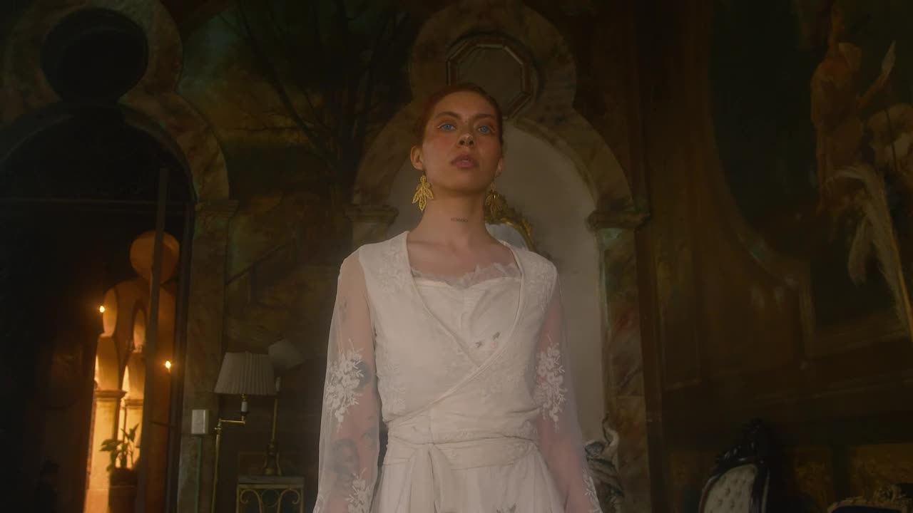 Free Stock Video Redhead Woman Walking In The House Live Wallpaper